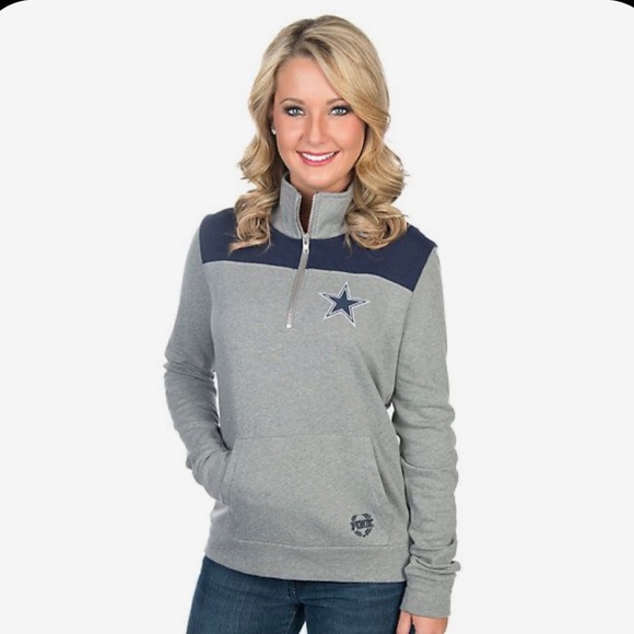 PINK Victoria's Secret Sweaters - Victoria’s Secret Pink Dallas Cowboys Quarter Zip Sweater